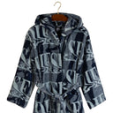 Accappatoio con Cappuccio Diesel New-liquid-logo Moderno in Cotone