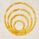 Telo Bagno Carrara Gold circles Moderno in Spugna