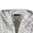 Accappatoio con Cappuccio Carrara Silver taipan Moderno in Spugna