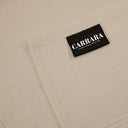 Asciugamano con Ospite Carrara Fyber Stripes Tinta Unita in Spugna