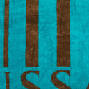Telo mare Trussardi Logo line Moderno in Spugna