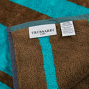 Telo mare Trussardi Logo line Moderno in Spugna