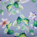 Completo Lenzuola Mirabello Plumbago Floreale in Raso di cotone