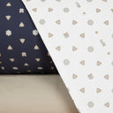 Completo Copripiumino Trussardi Bowtie Geometrico in Raso di cotone