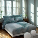 Completo Lenzuola Carrara Wind Moderno in Percalle