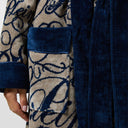 Accappatoio con Cappuccio Philipp Plein Script Moderno in Spugna