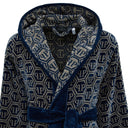 Accappatoio con Cappuccio Philipp Plein Pattern Moderno in Spugna