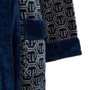 Accappatoio con Cappuccio Philipp Plein Pattern Moderno in Spugna