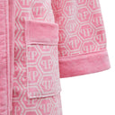 Accappatoio con Cappuccio Philipp Plein Pattern Moderno in Spugna