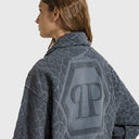Accappatoio con Cappuccio Philipp Plein Python Moderno in Spugna