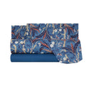 Completo Lenzuola Mirabello Paradise's bird Moderno in Percalle