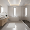 Tappeto bagno Carrara Fyber New Fyber Tinta Unita in Spugna